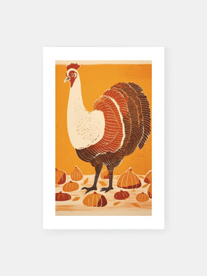 Goldenes Thanksgiving Truthahn Poster