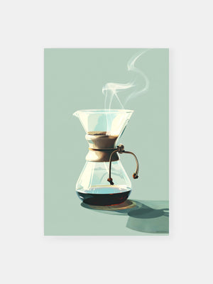 Chemex Kaffee Heimdekor Poster