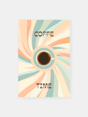 Kaffee Zeit Café Wandkunst Poster
