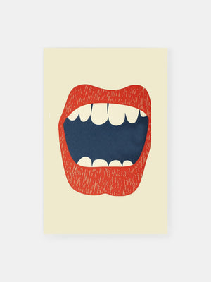 Ikonisches Lippendesign Poster