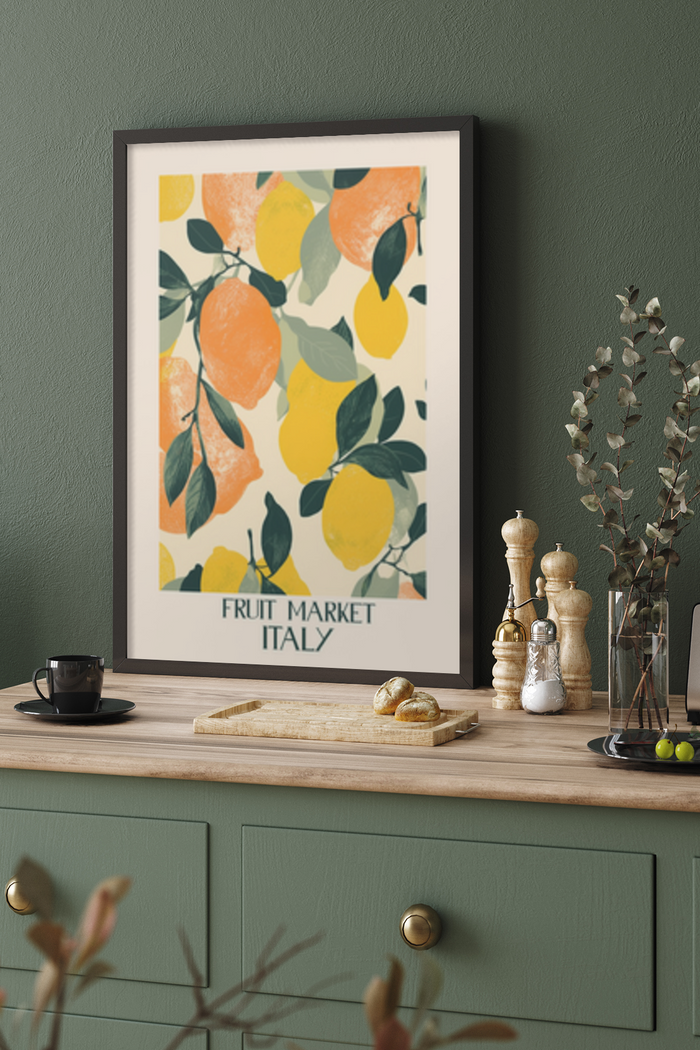 Dreamy Citrus Collage Poster - Klumo Shop
