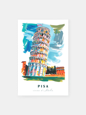 Italien Schiefer Turm Pisa Poster