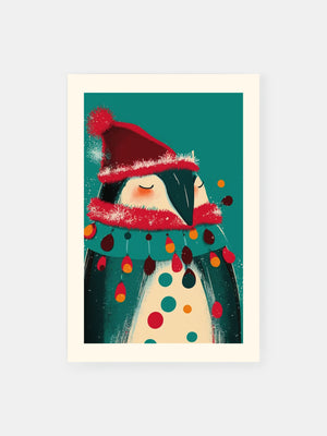 Fröhlicher Pinguin Poster
