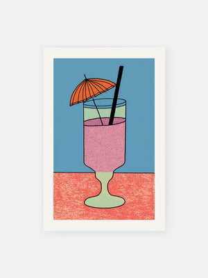 Layered Colourful Cocktail Poster