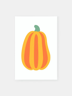 Lively Butternut Pumpkin Poster