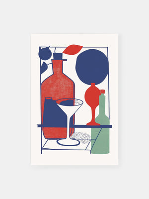 Martini Glas Poster