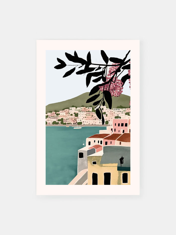 Mittelmeer Hafen Poster