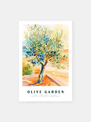 Mittelmeer Italienischer Olivenbaum Poster
