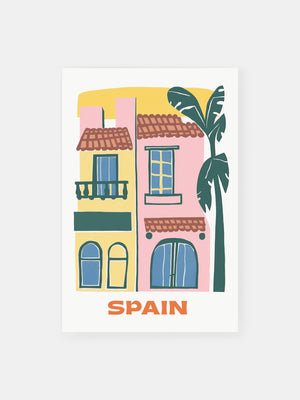 Mediterranean Pastel Home Poster