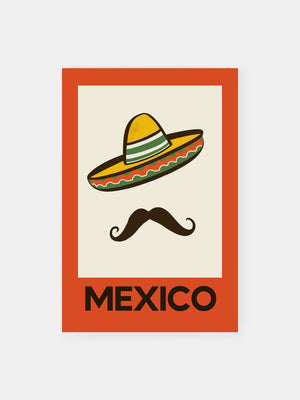 Mexican Tarot Sombrero Poster