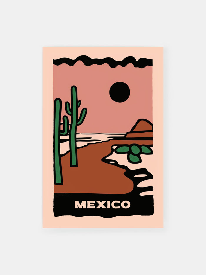 Mexiko Wüste Essenz Poster