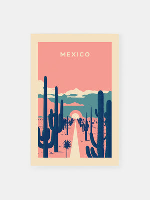 Mexiko Wüste Vibes Poster