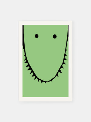 Minimal Dinosaur Face Poster