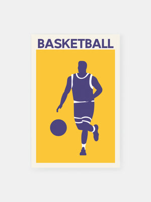 Minimalist Basketball Game Poster