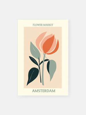 Minimalist Blossom Amsterdam Poster