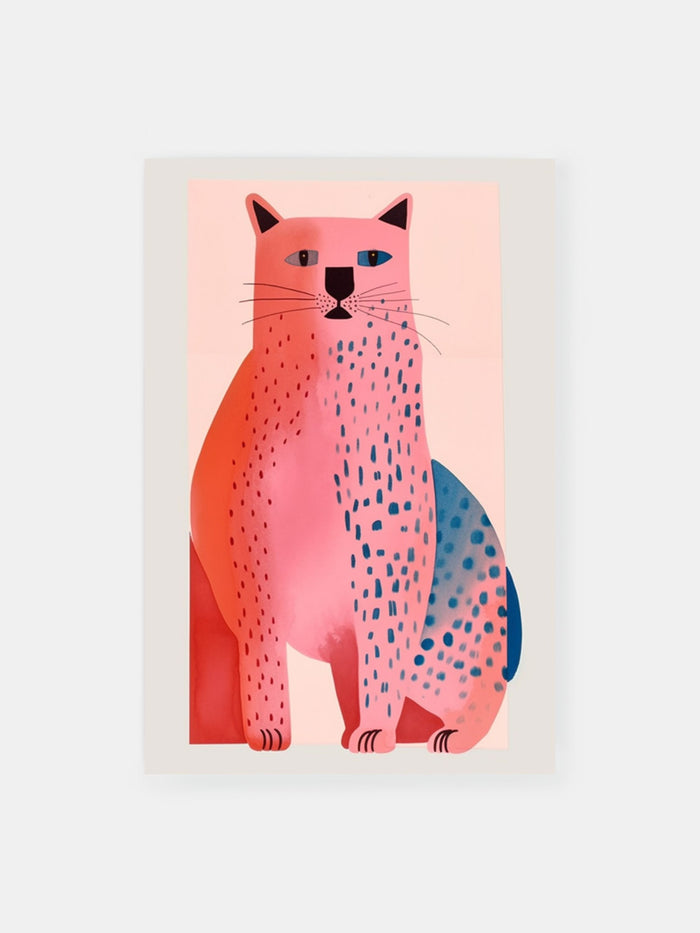 Minimalist Cat Portrait Poster