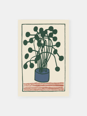 Minimalist Green Botany Poster