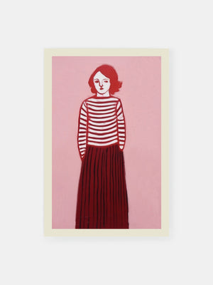Minimalist Monochrome Woman Poster
