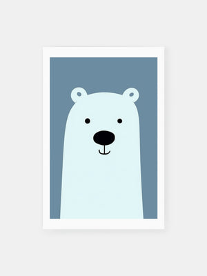 Minimalist Polar Bear Poster