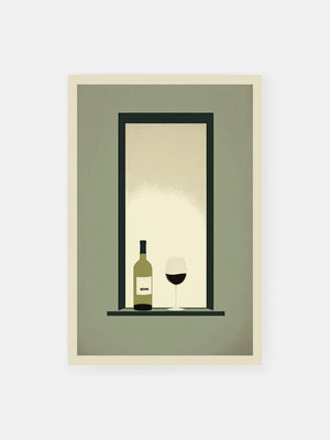 Minimalistisches Wein Poster