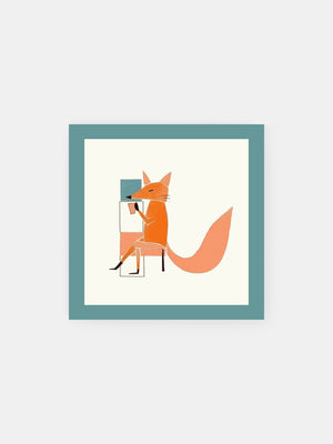 Minimalistic Fox Poster