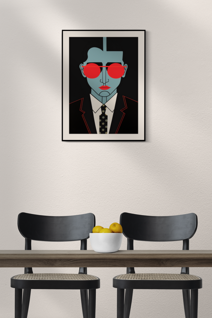 Color Poster Man Shady Man Portraiture Poster - Klumo Shop