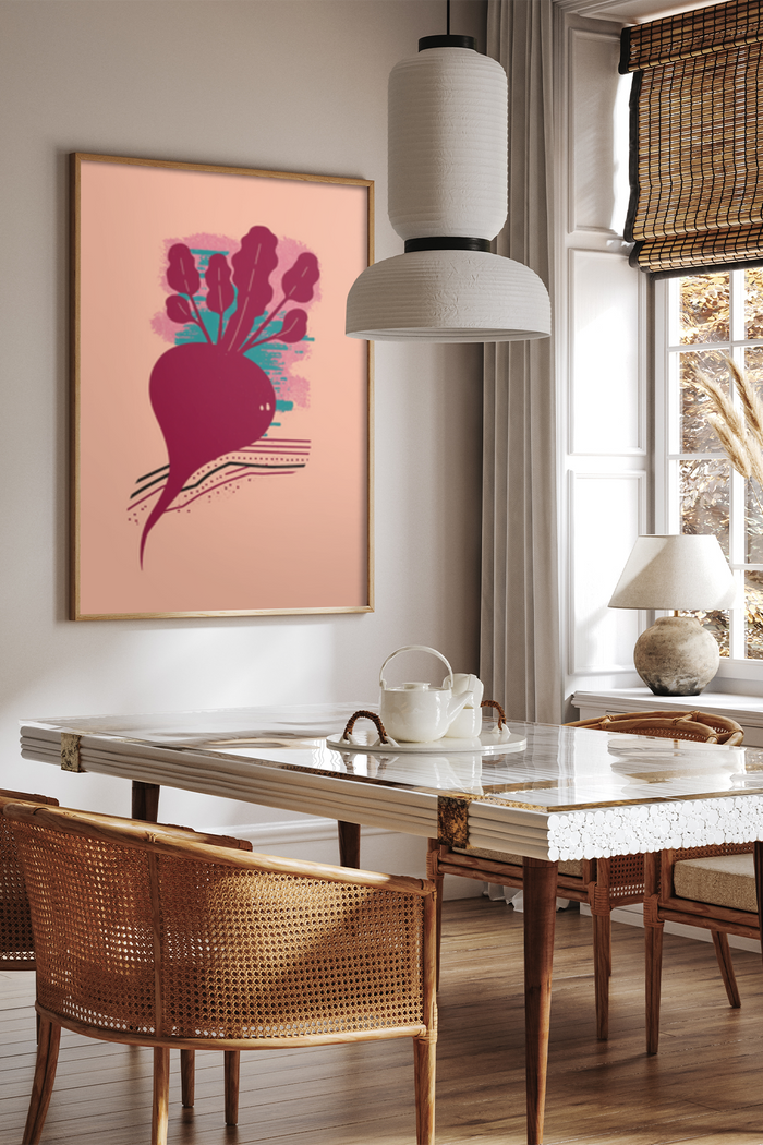 Vitroot Poster Playful Beetroot Composition Poster - Klumo Shop