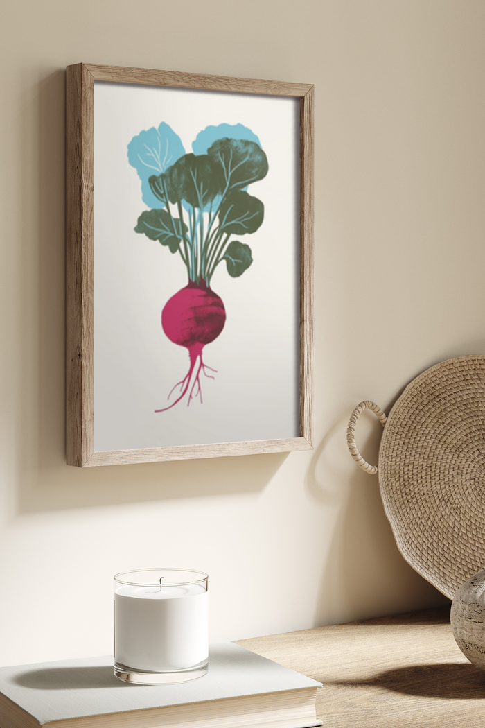 Colorful Minimal Beetroot Poster - Klumo Shop