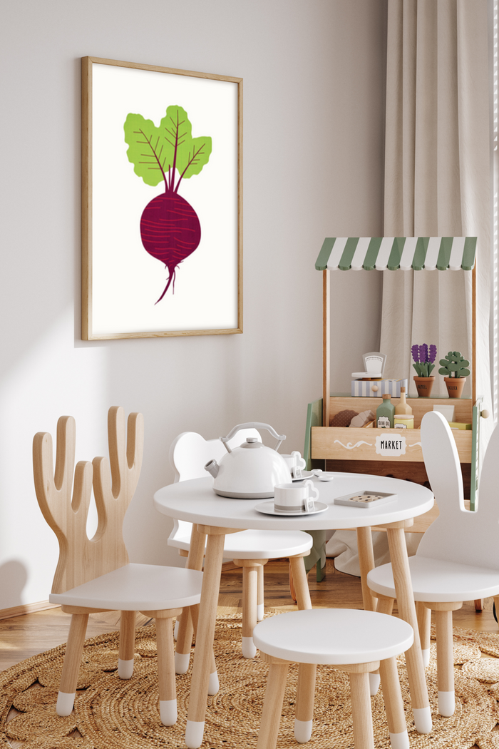 Vitroot Poster Crimson Beetroot Print Poster - Klumo Shop