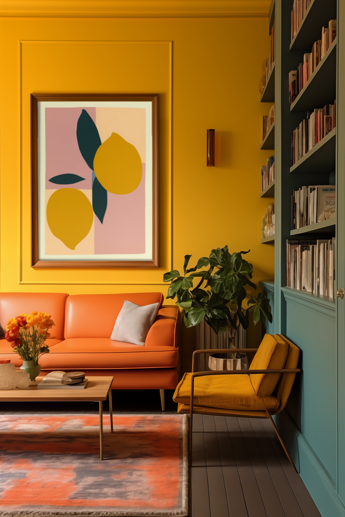 Botanical Lemon Patterns Poster - Klumo Shop