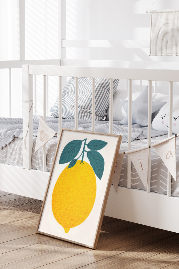 Bold Playful Lemon Poster - Klumo Shop