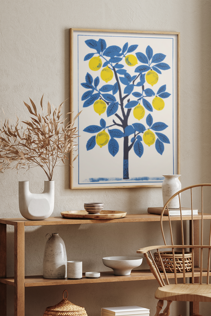 Azure Lemon Tree Poster - Klumo Shop