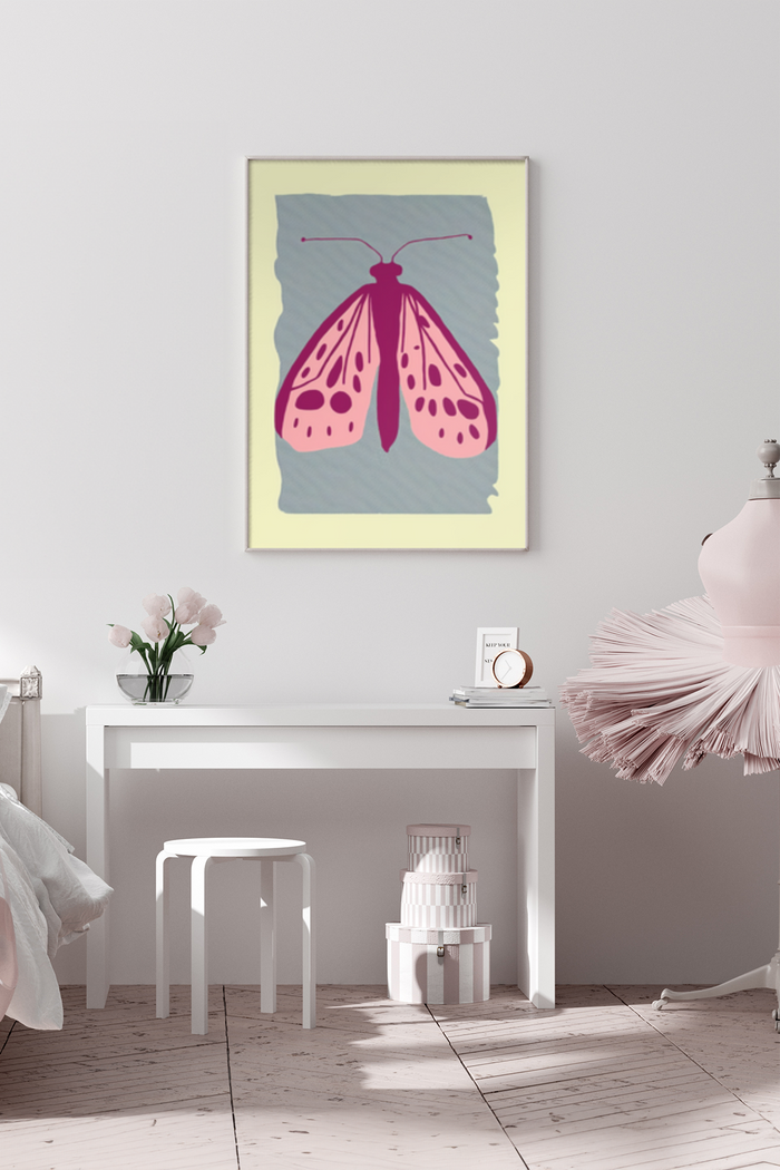 Vintage Moth Poster - Klumo Shop