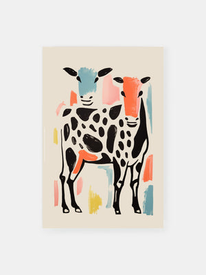 Modernist Cow Poster