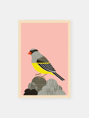 Modernist Yellow Canary Poster