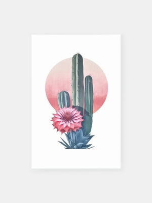 Moody Cactus Poster