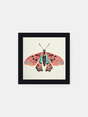 Moth Colorful Aura Poster