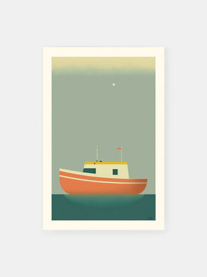 Nostalgische Bootsfahrt Poster