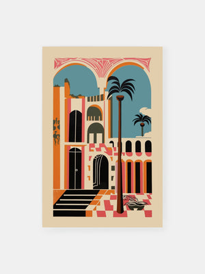 Opulent Palms Architecture Poster