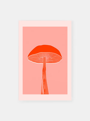 Orange Fungi Poster
