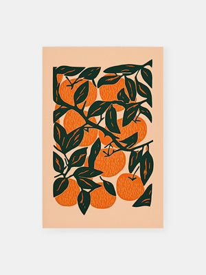 Orange Harvest Charm Poster