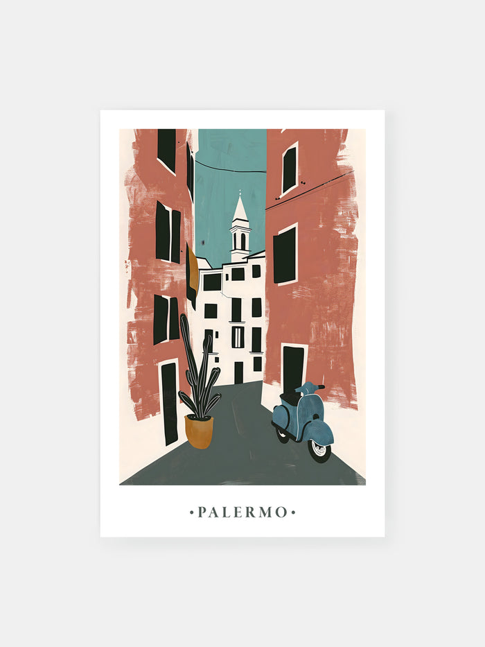 Palermo Italien Reise Geschenk Poster