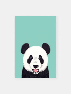 Panda Aqua Dream Poster