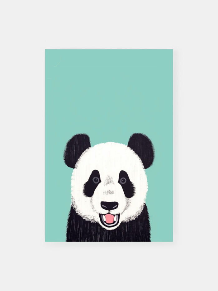 Panda Aqua Dream Poster