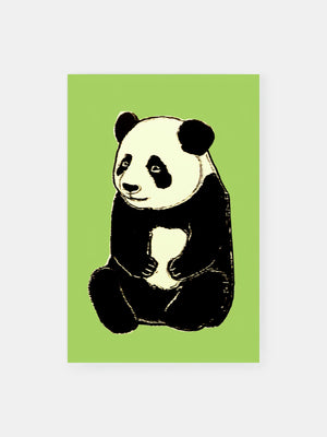 Panda Cub Bamboo Dream Poster