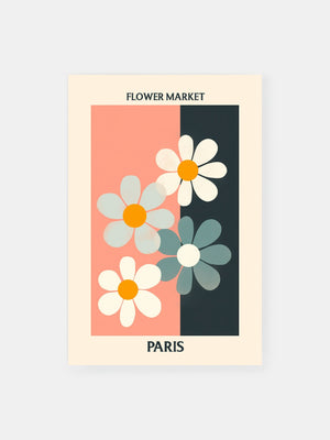 Paris Blossoms Market Poster
