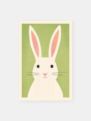 Pastel Minimalist Bunny Poster
