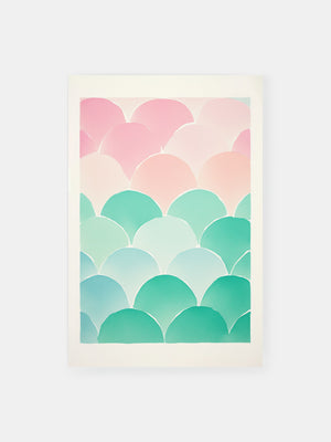 Pastel Scales Pattern Poster