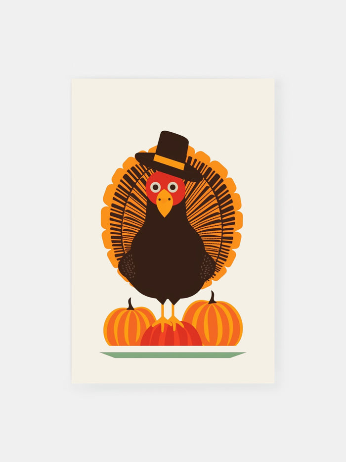 Pilgrim Hat Turkey Poster
