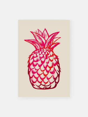 Ananas Pink Vision Poster